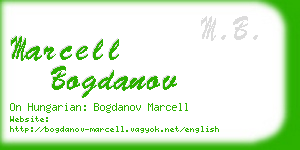 marcell bogdanov business card